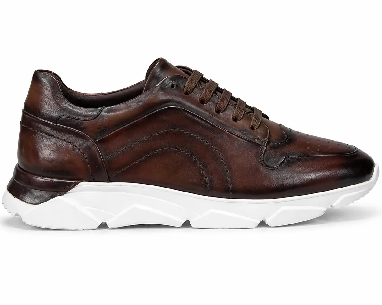 Basket En Cuir Marron - Image 2