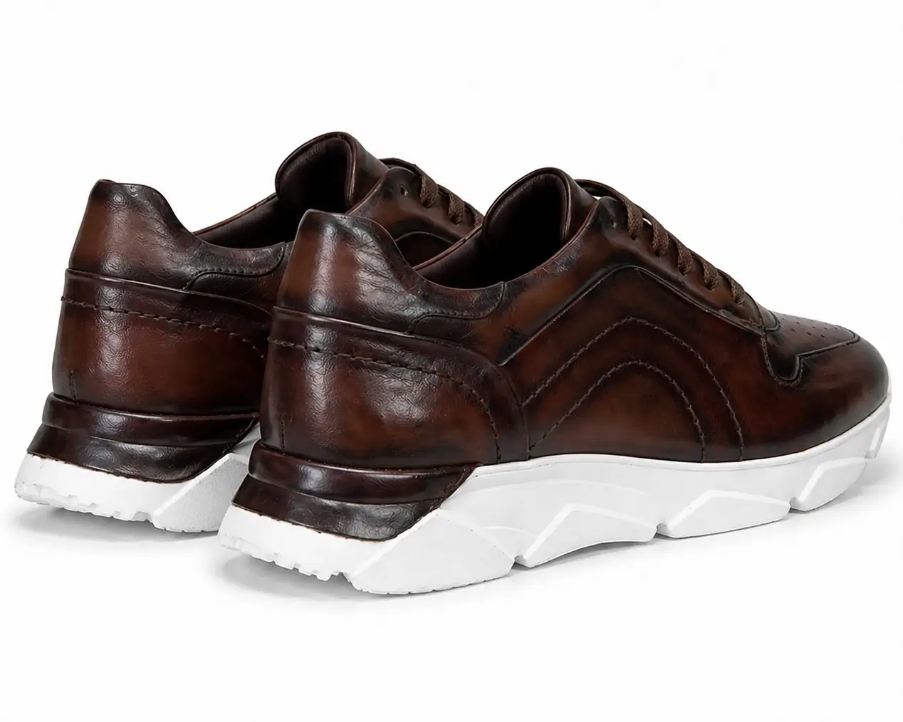 Basket En Cuir Marron - Image 3