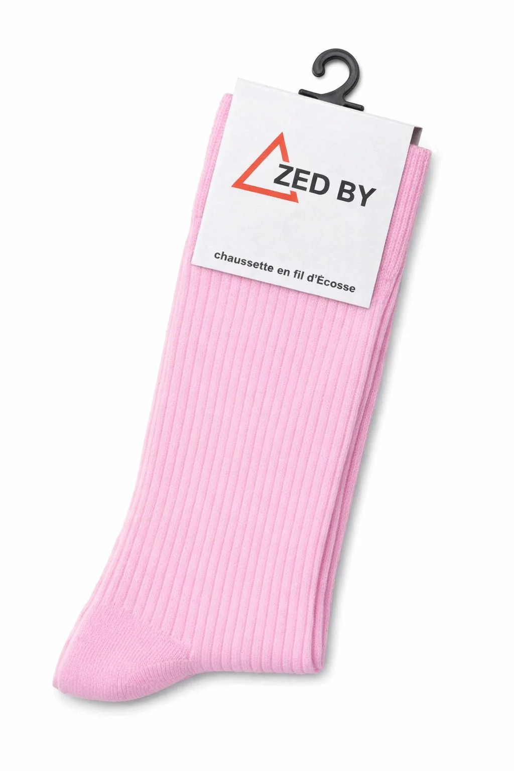 Chaussette Fil d'Écosse Rose