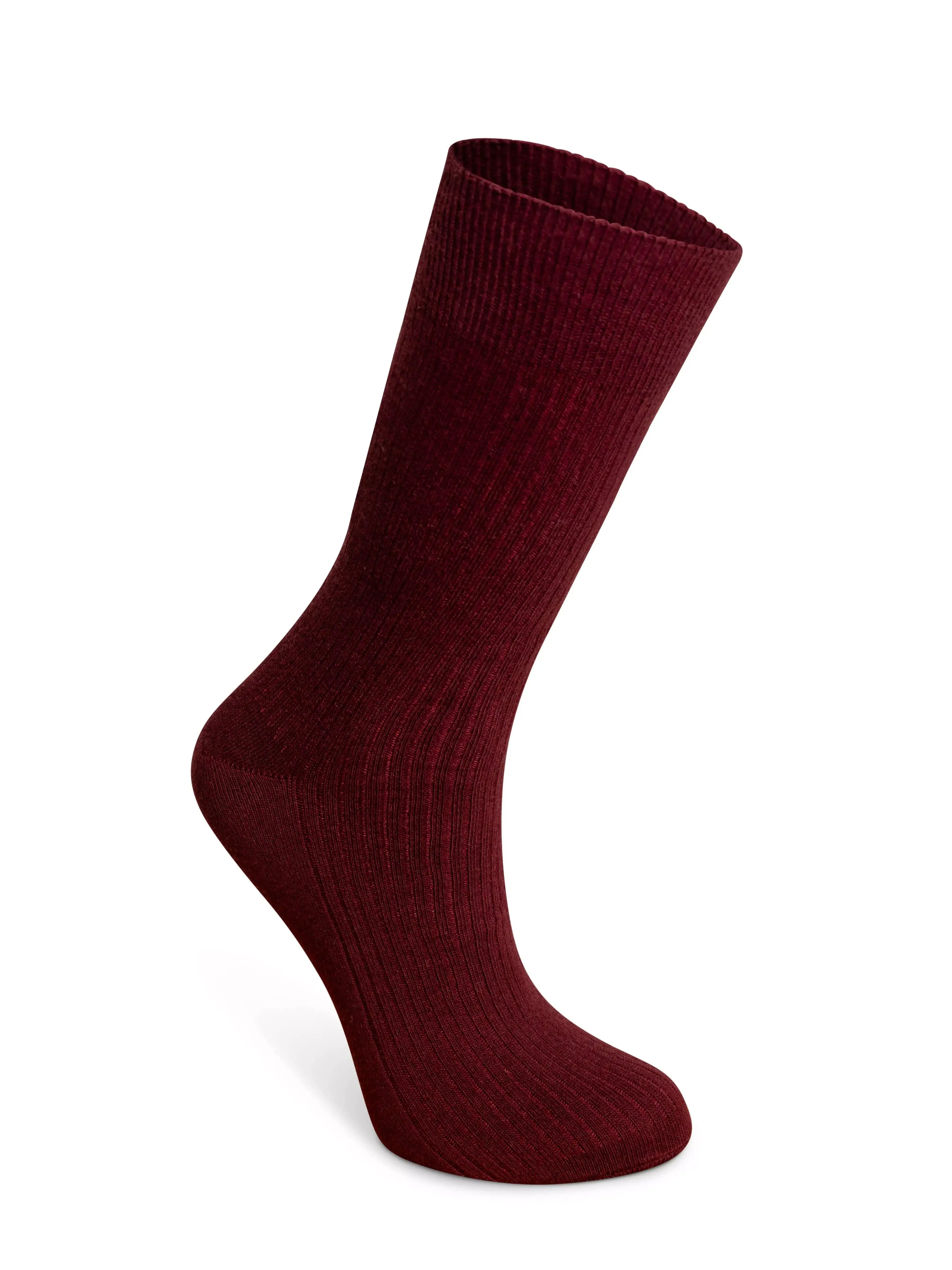 Chaussettes Fil d'Écosse Bordeaux - Image 2