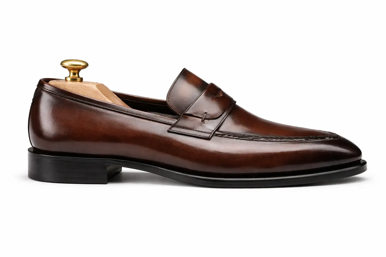 Chaussure Mocassin Cuir Marron LUPIN - Image 2
