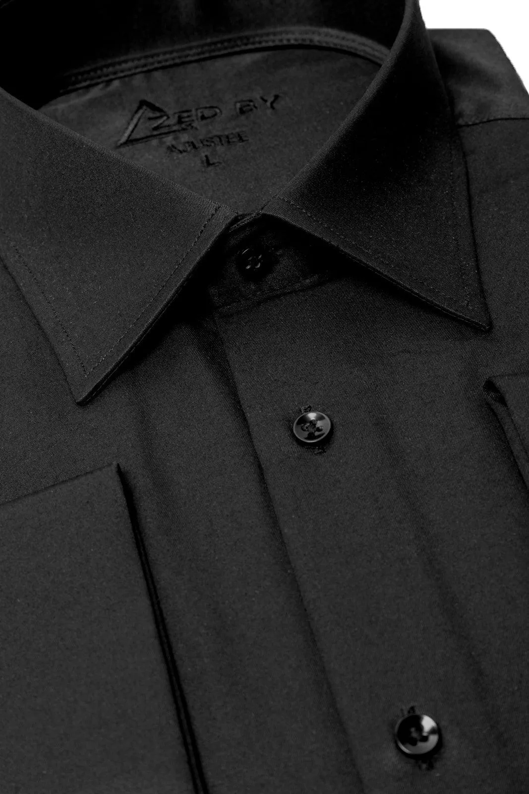 Chemise Col Français Noir - Image 2