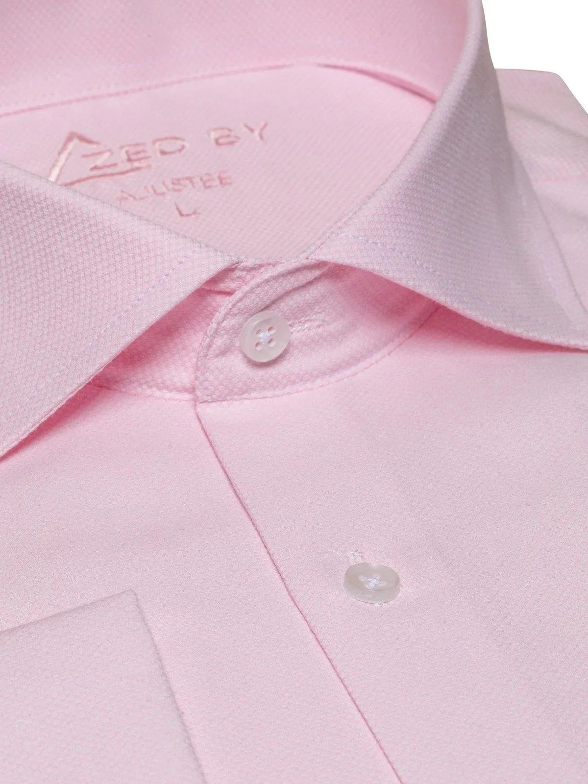 Chemise Col Italien Rose - Image 2