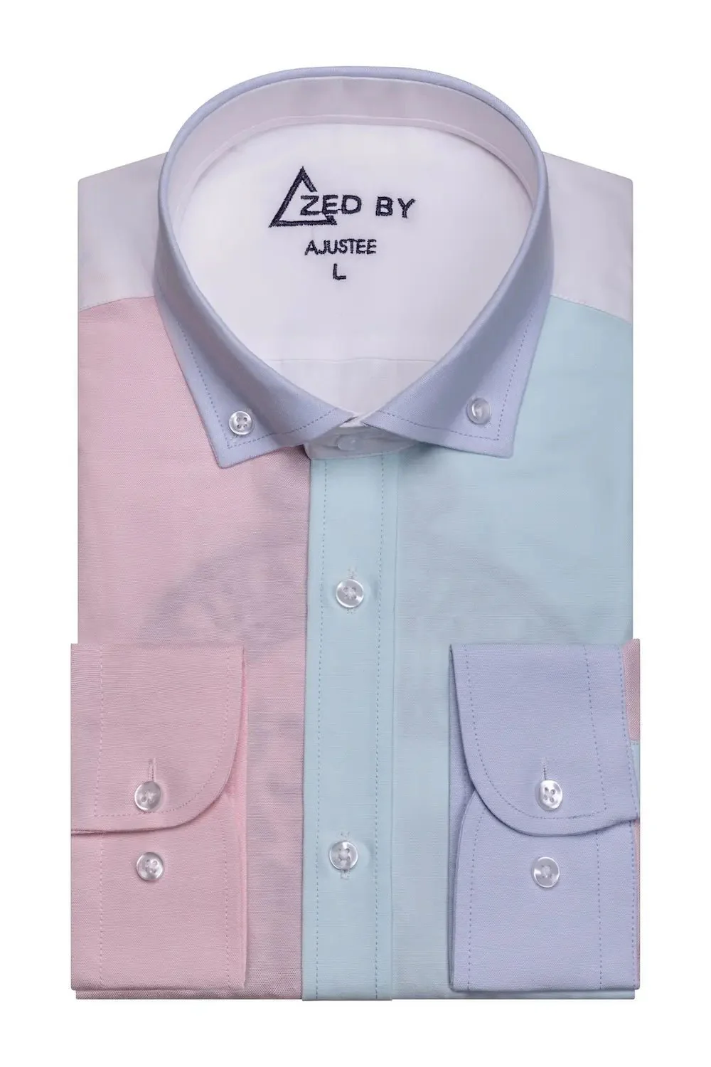 Chemise patchwork blanc