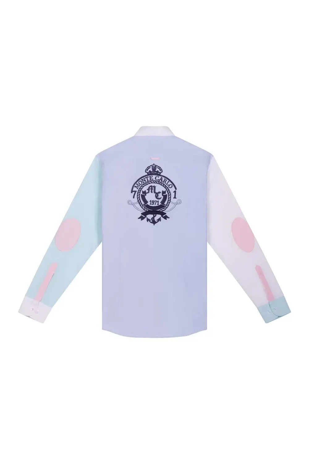Chemise Patchwork Bleu Ciel - Image 4