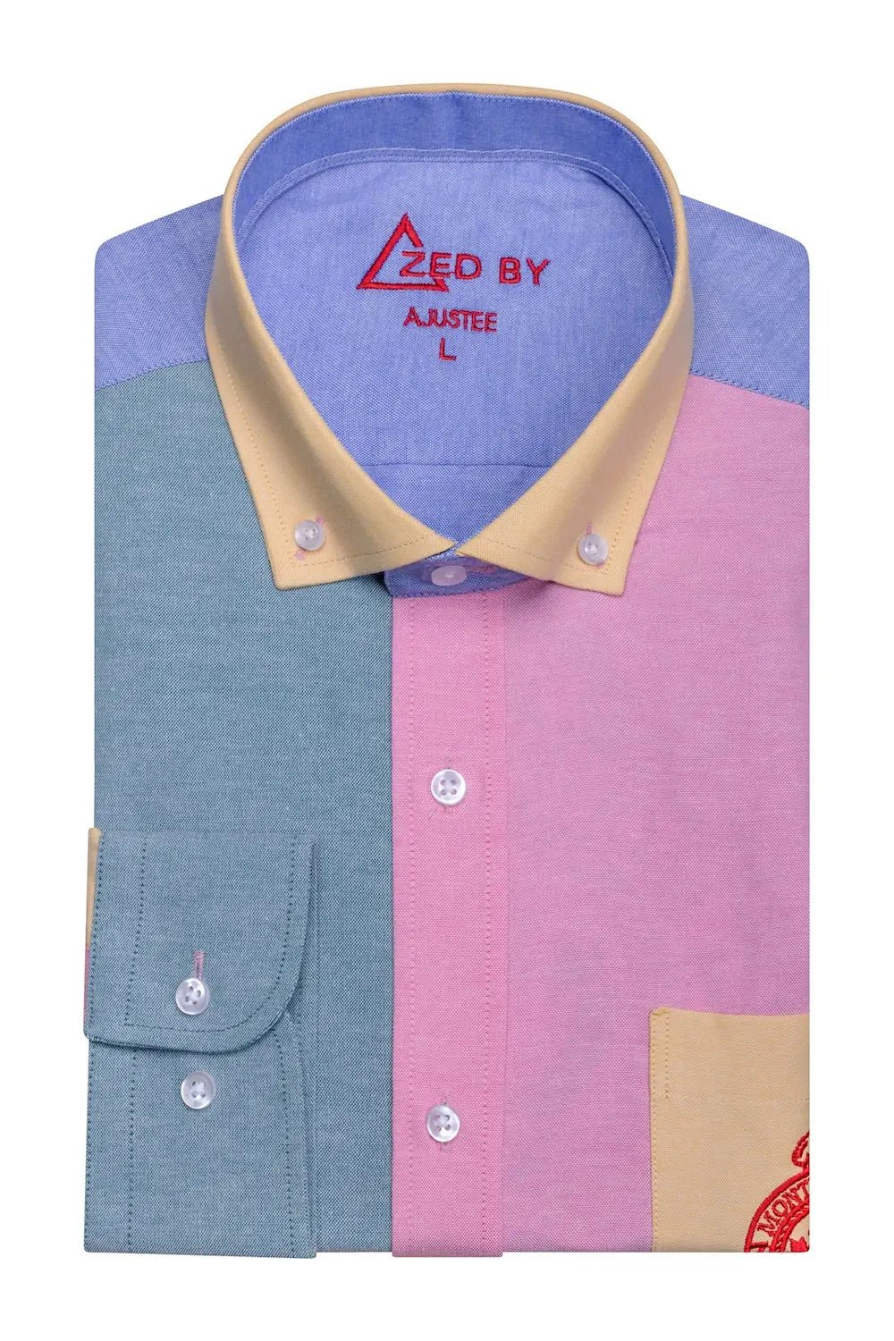 Chemise Patchwork Bleu Jeans