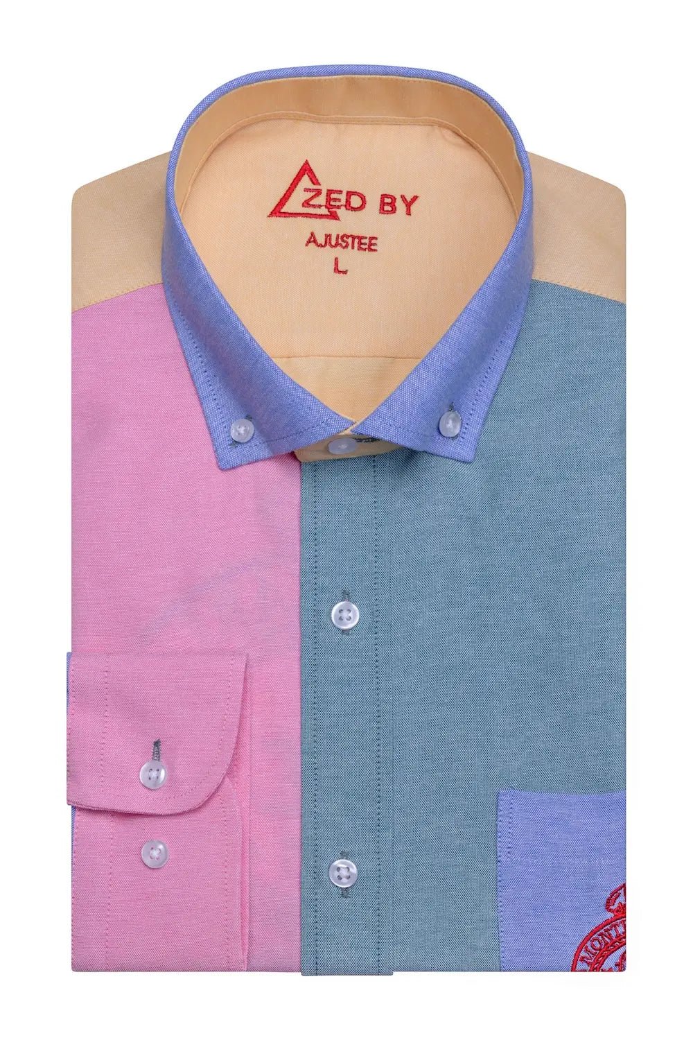 Chemise Patchwork Moutarde