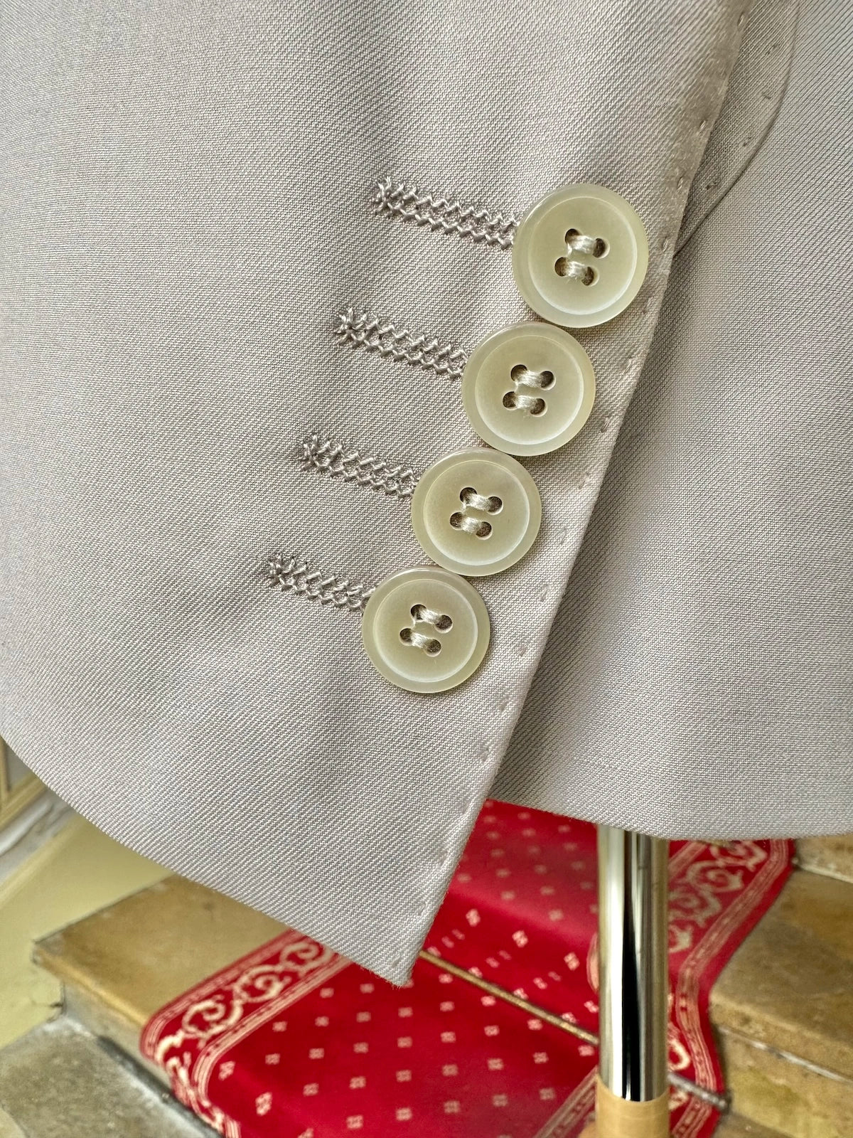 Costume Croisé Beige - Image 3