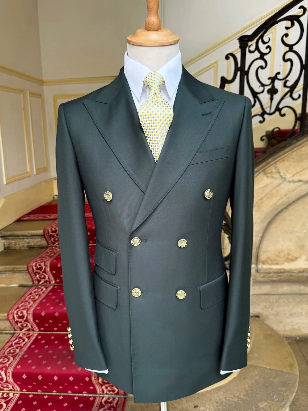 Costume Croisé Vert Anglais OXFORD