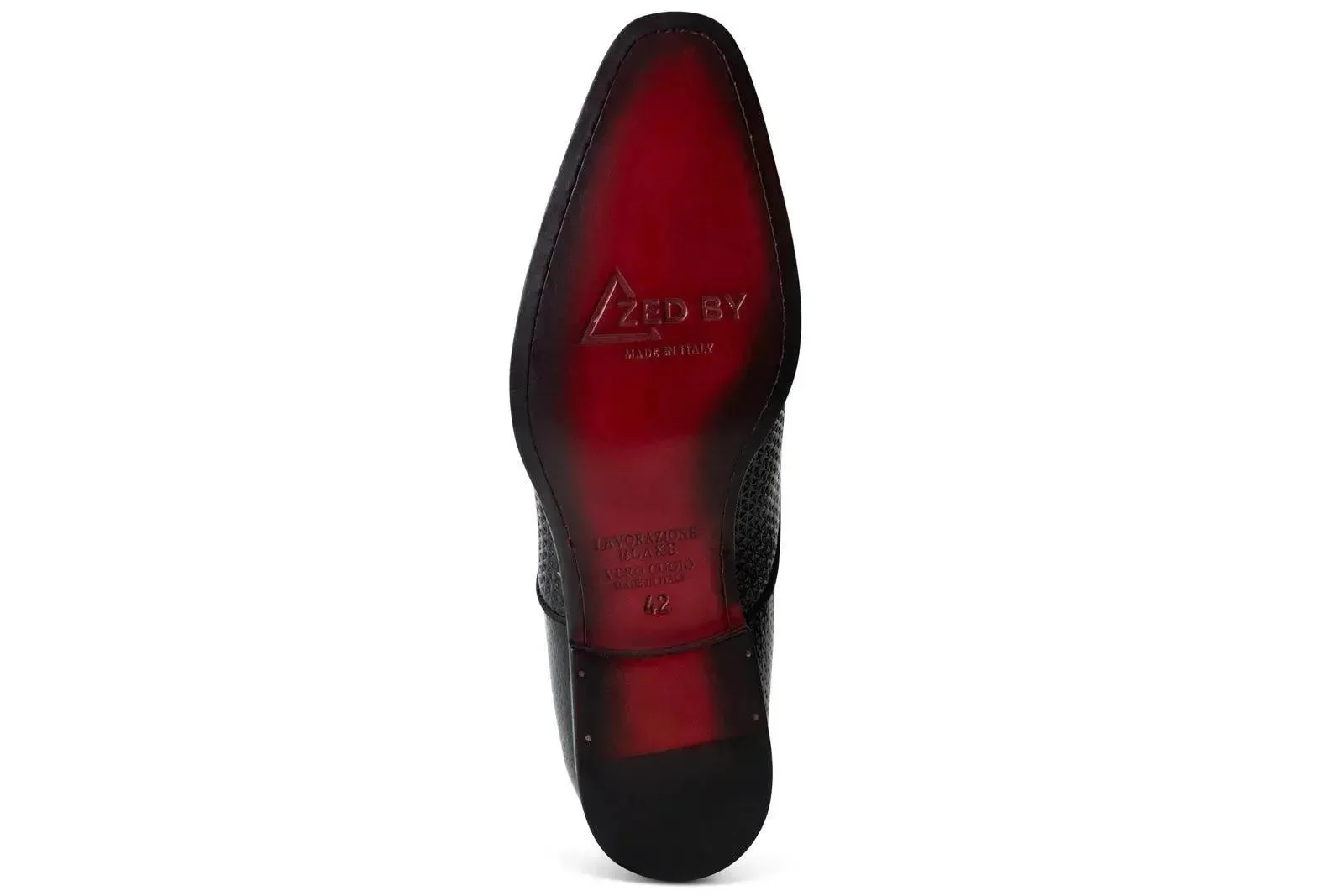 Chaussure Mocassin Cuir Noir Velours - Image 5