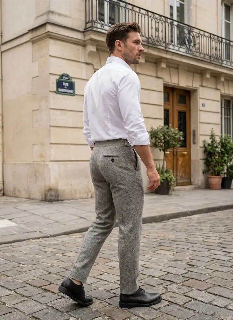 Pantalon Chevron Gris - Image 2