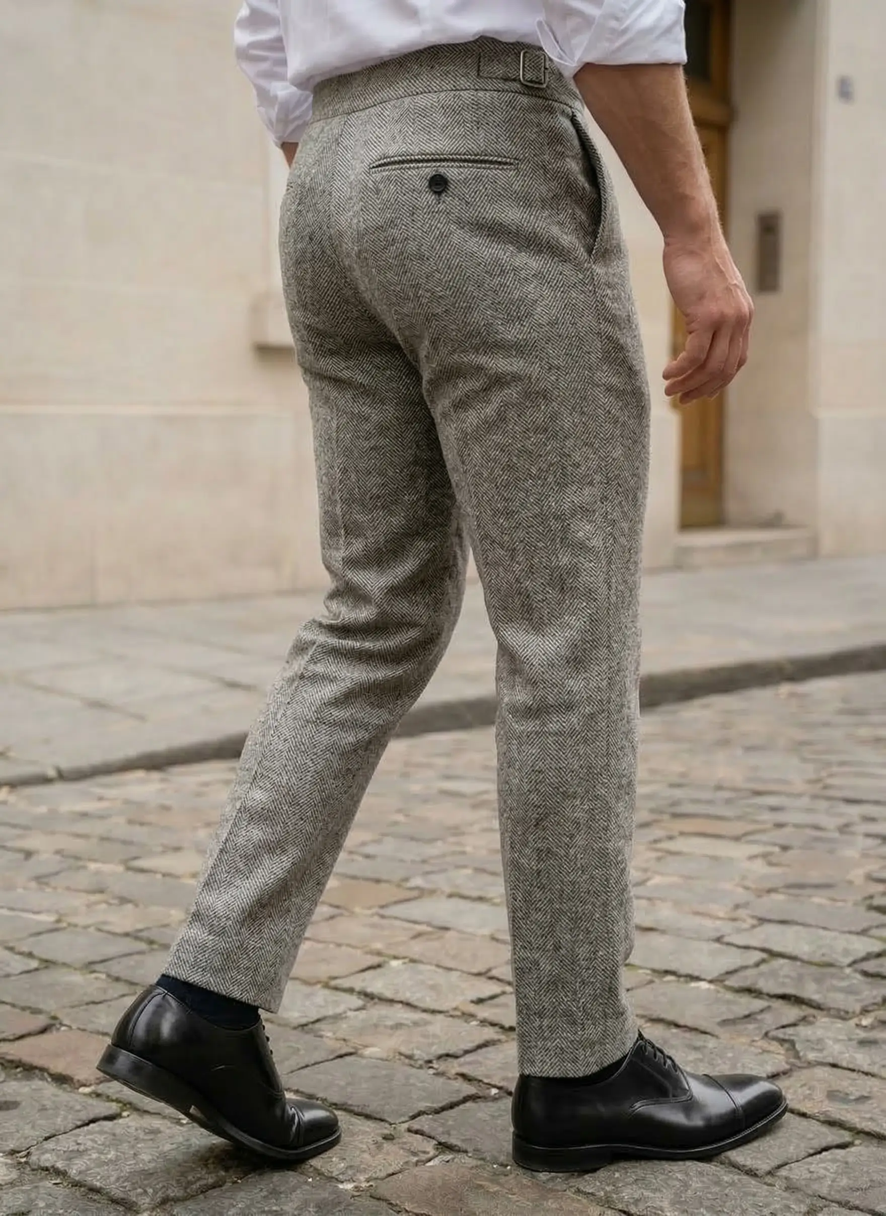 Pantalon Chevron Gris - Image 3