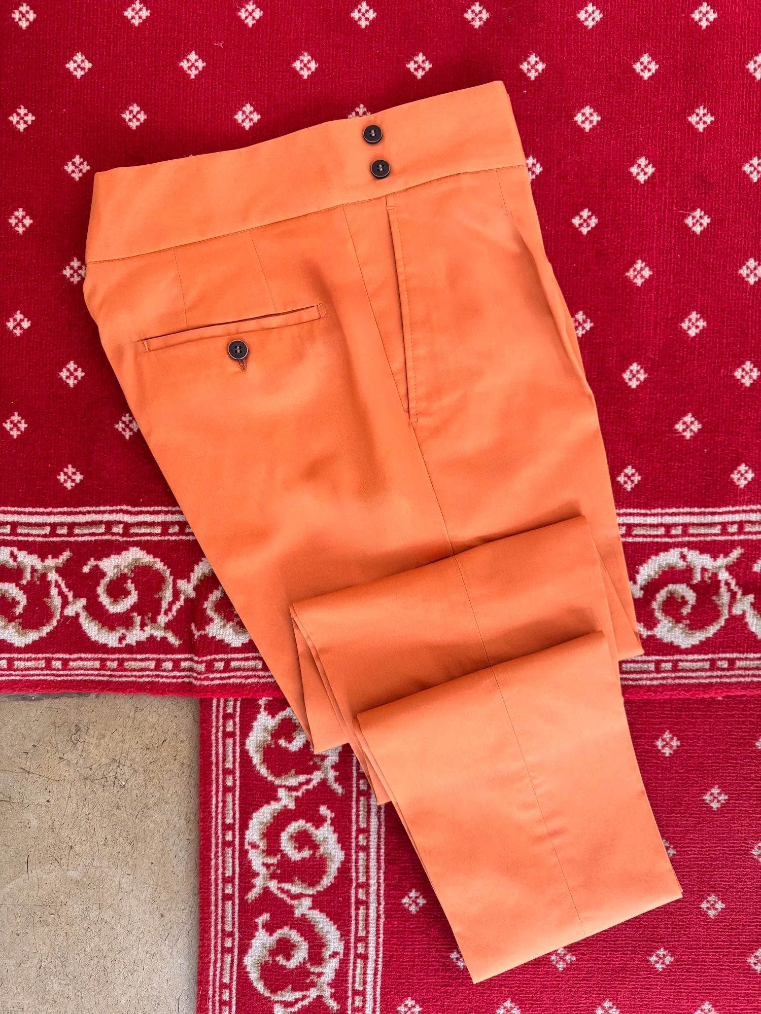 Pantalon Coton Orange Sylvio