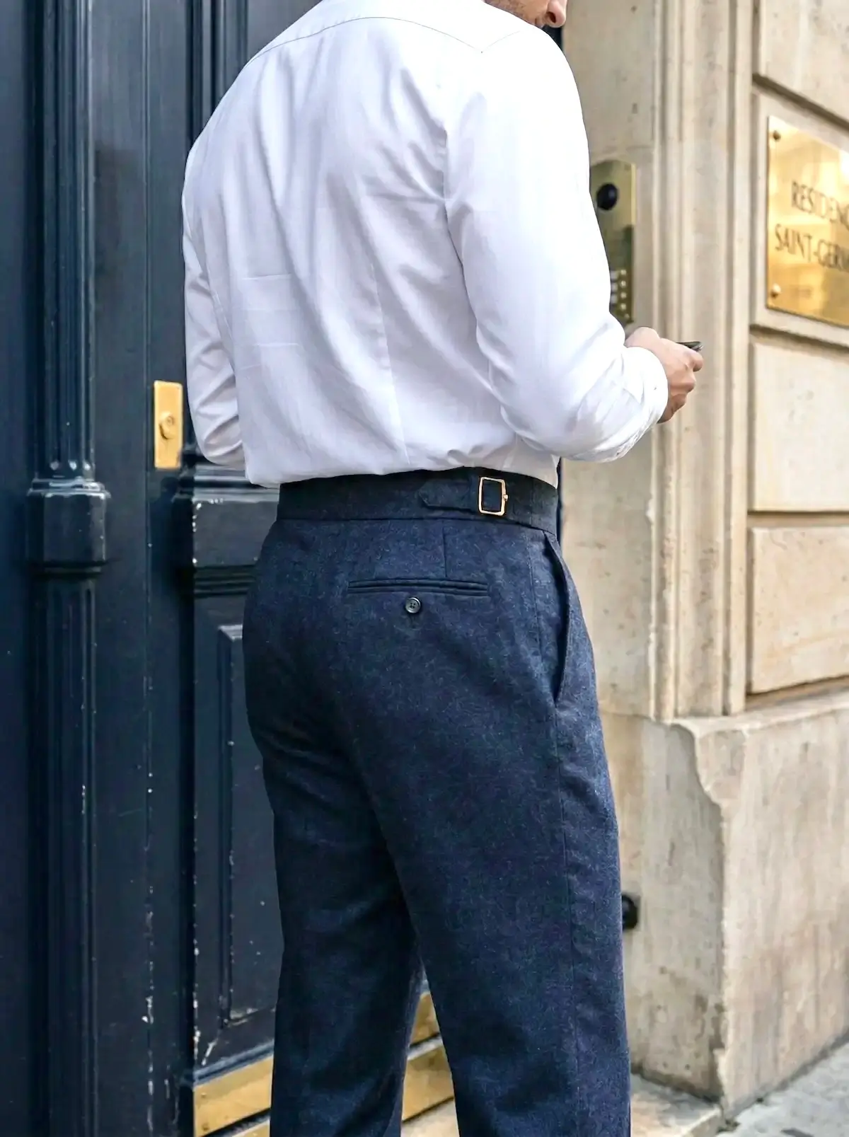 Pantalon Tweed Marine - Image 4