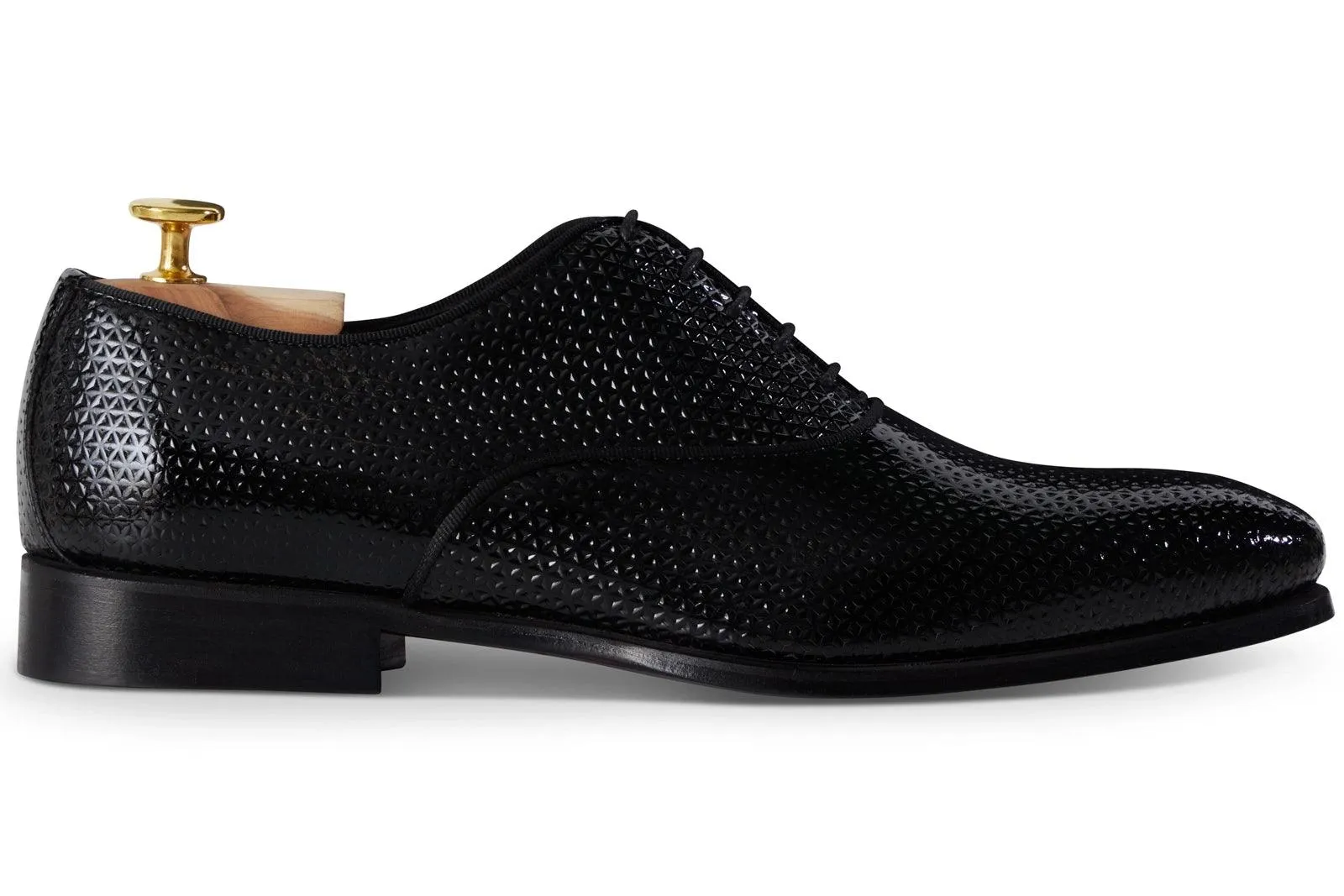 Chaussure Richelieu Cuir Noir Vernis - Image 2